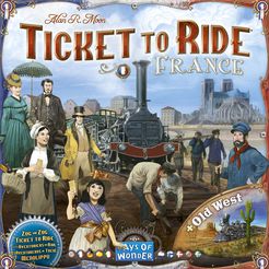 Bg Ticket To Ride Map 6 France & Old West