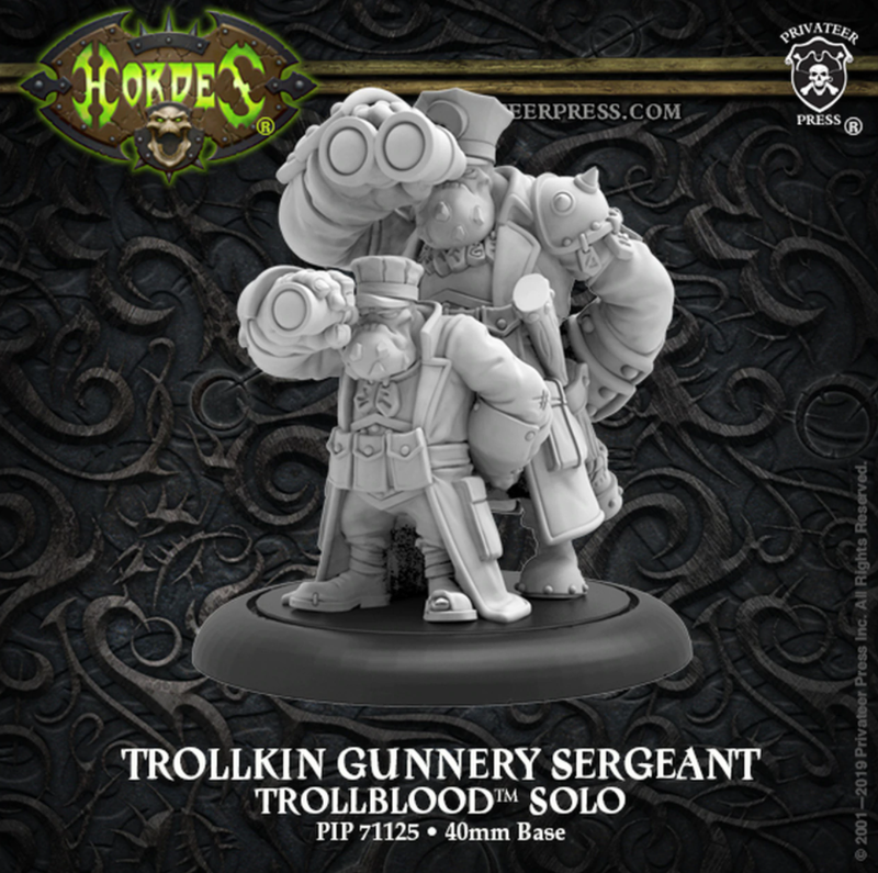 Hordes Trollbloods Trollkin Gunnery Sergeant Solo