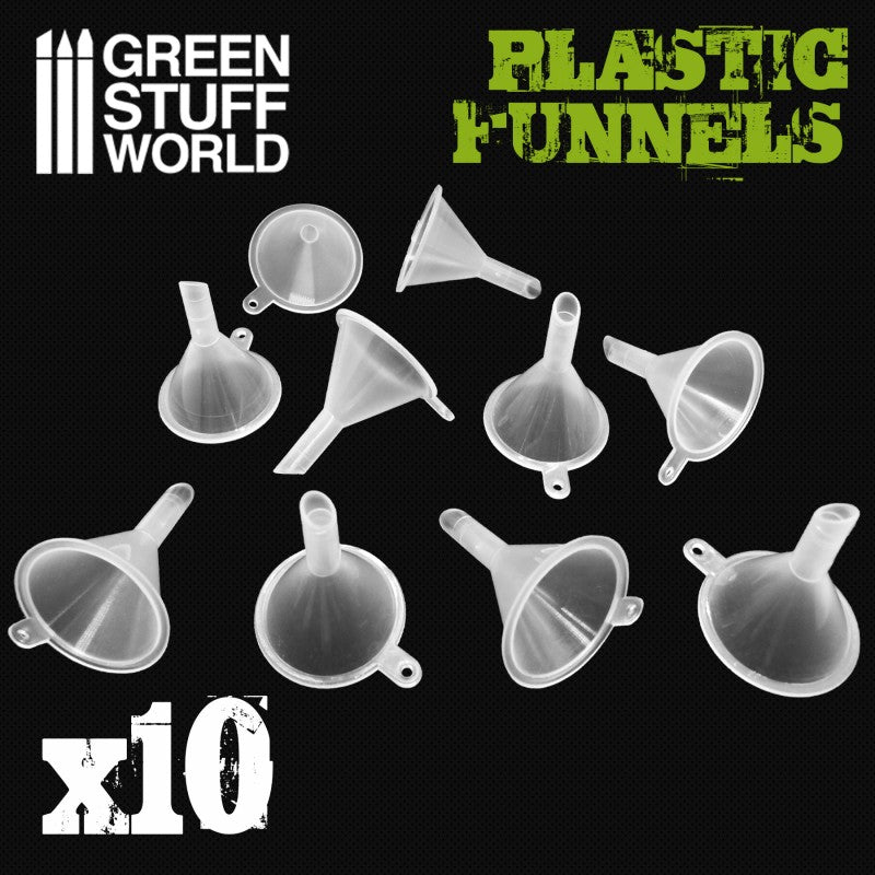 Green Stuff World Plastic Funnel Pack (10)