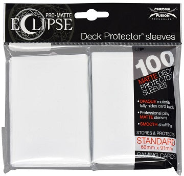 Ultra PRO Sleeves: Eclipse Matte White (100)