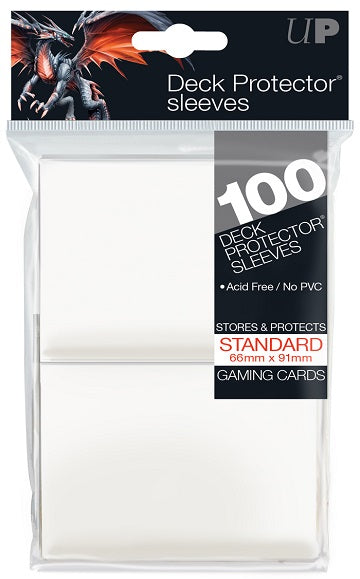 Ultra PRO Sleeves: Deck Protector Solid White (100)