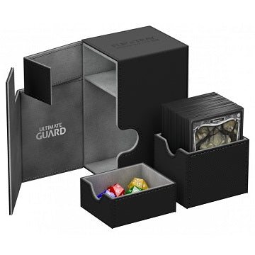 Ultimate Guard Card Box Flip N Tray 80+ Xenoskin Black