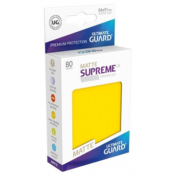 Ultimate Guard Sleeves: Supreme UX Matte Yellow (80)