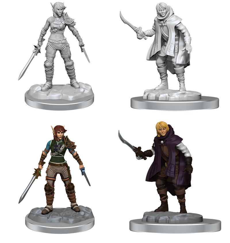 Wizkids Minis D&D 90582 Elf Rogue & Half Elf Rogue