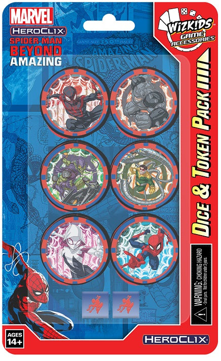 HeroClix Spider-Man Beyond Amazing Dice and Token Pack
