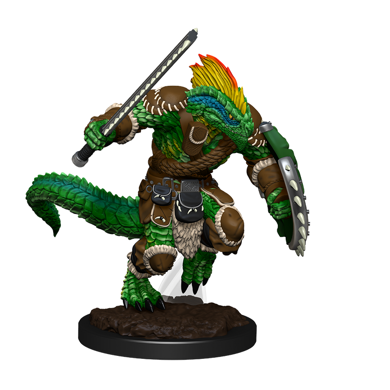 Wizkids Minis D&D 90308 Lizardfolk Barbarian/Cleric