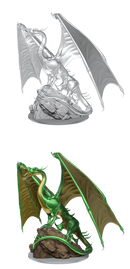 Wizkids Minis D&D 90491 Young Emerald Dragon