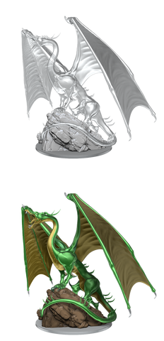 Wizkids Minis D&D 90491 Young Emerald Dragon