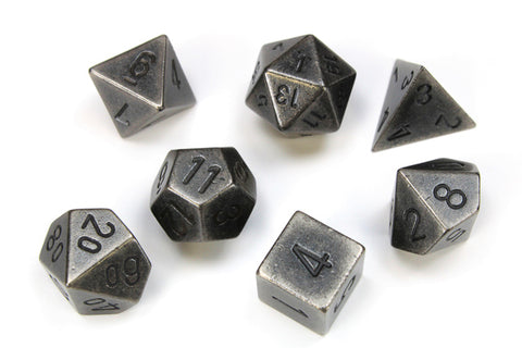 Chessex Poly Metal Dark Metal
