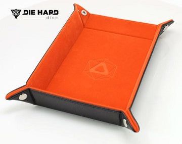 Die Hard Dice Folding Rectangle Tray W/orange Velvet