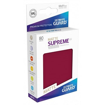 Ultimate Guard Sleeves: Supreme UX Matte Burgundy (80)