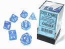 Chessex Poly Borealis Sky Blue/white Luminary