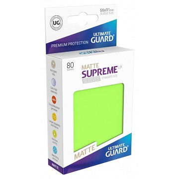 Ultimate Guard Sleeves: Supreme UX Matte Light Green (80)