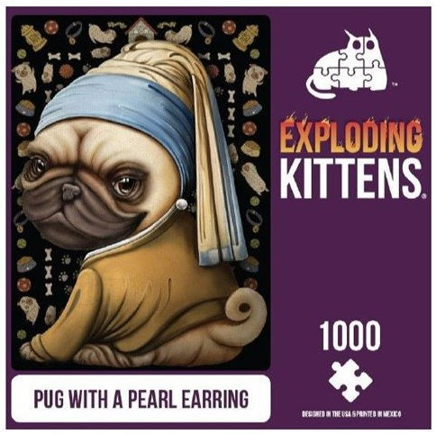 Puzzle 500 Piece - Pug With a Pearl Earring