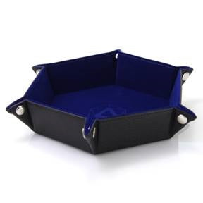 Die Hard Dice Folding Hex Tray W/blue Velvet