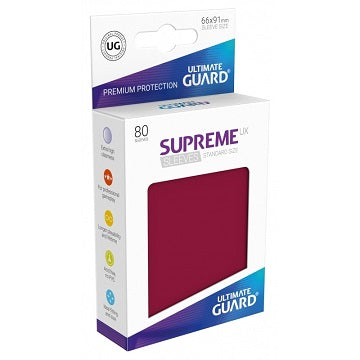 Ultimate Guard Sleeves: Supreme UX Burgundy (80)