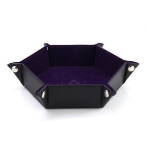 Die Hard Dice Folding Hex Tray W/purple Velvet