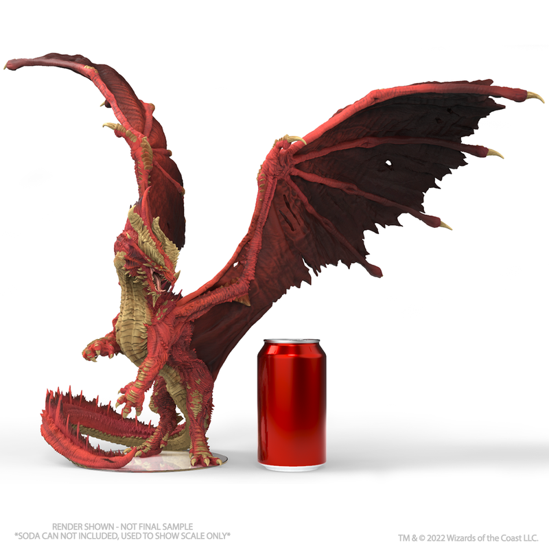 Wizkids D&D Miniatures Icons of the Realms: Gargantuan Balagos Ancient Red Dragon