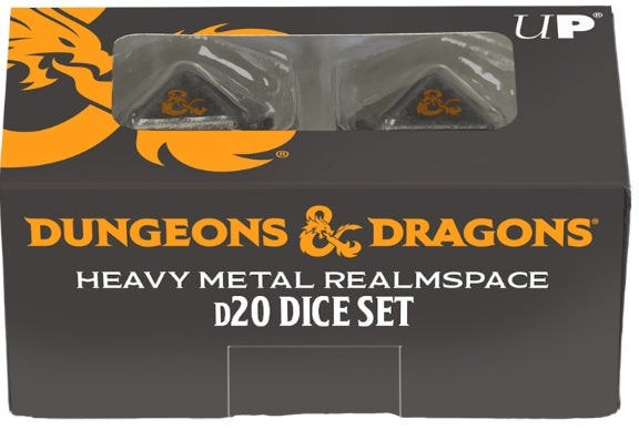 Ultra Pro Dice Heavy Metal D&D Realmspace D20 Set