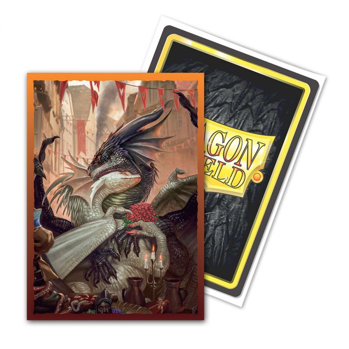 Dragon Shield Sleeves: Limited Edition Brushed Art Valentine Dragons 2021 (100)