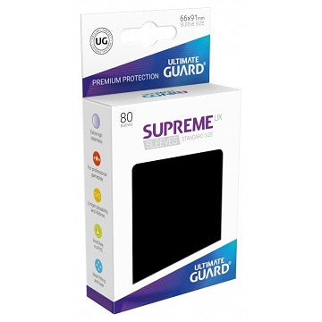 Ultimate Guard Sleeves: Supreme UX Black (80)