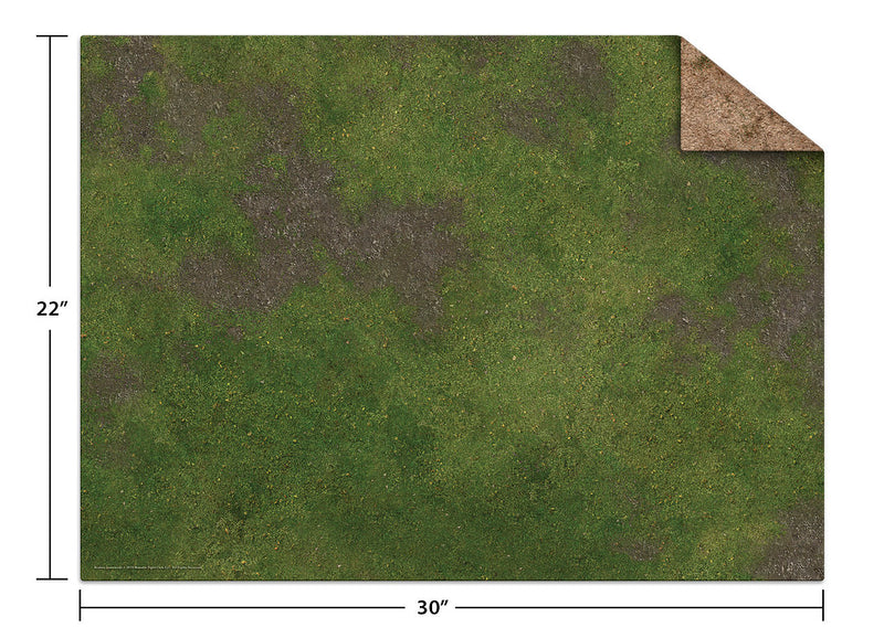 Monster Game Mat: 22" x 30" Broken Grassland/Desert Scrubland
