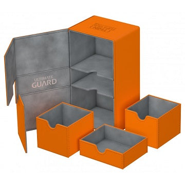 Ugd Deck Box Twin Flip N Tray 200+ Orange