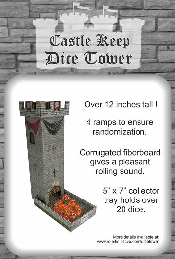 RPG Castle Keep Dice Tower