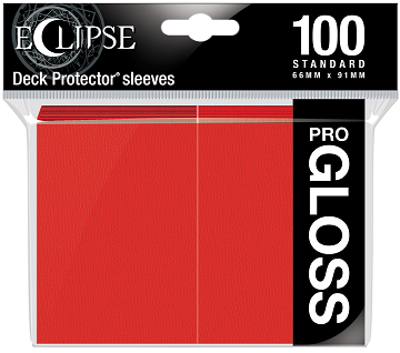 Clearance Ultra PRO Sleeves: Eclipse Gloss Apple Red (100)