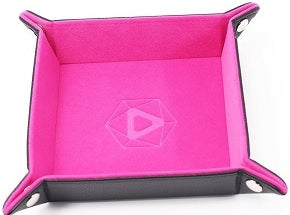 Die Hard Dice Folding Square Tray W/pink Velvet