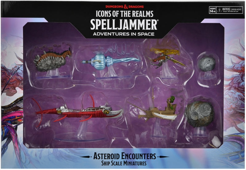 D&D Minis Icons of the Realms Spelljammer Asteroid Encounters