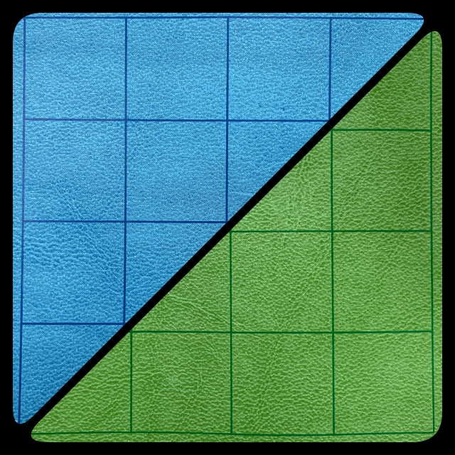 Mat Battlemat Reversible Square 23.5"x26" Blue/Green