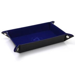 Die Hard Dice Folding Rectangle Tray W/blue Velvet