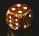 Chessex 12d6 Glitter Gold/Silver