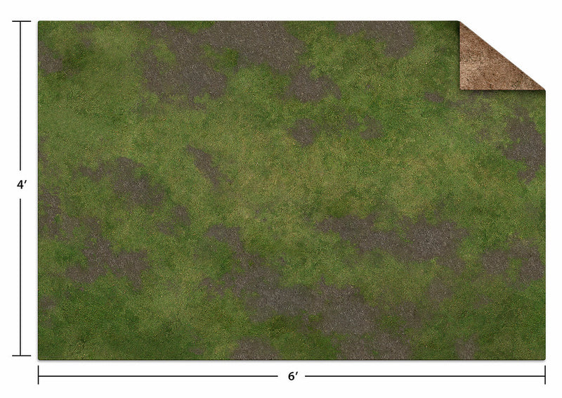 Game Mat 6x4 Broken Grassland/Desert Scrubland