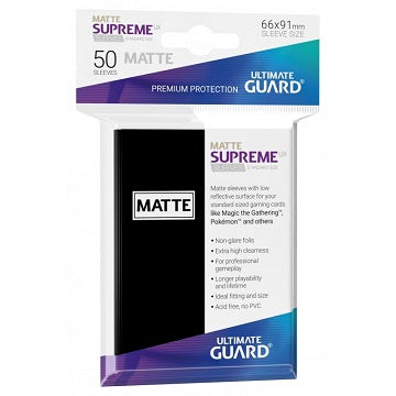 Ultimate Guard Sleeves: Supreme UX Matte Black (50)