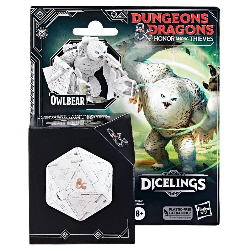 Dungeons and Dragons Honor Among Thieves Dicelings - White Owlbear
