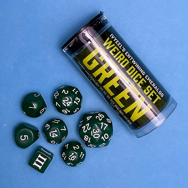 Dice Set Book of the Fallen Gods Green