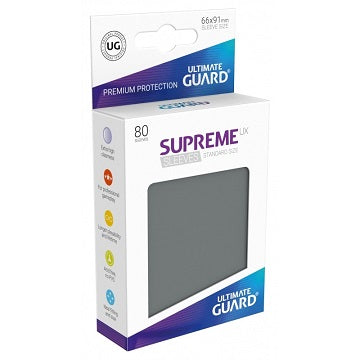 Ultimate Guard Sleeves: Supreme UX Dark Grey (80)