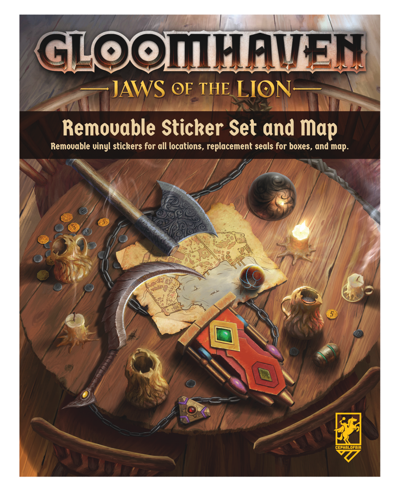 BG Gloomhaven Jaws of the Lion: Removable Sticker Set/Map