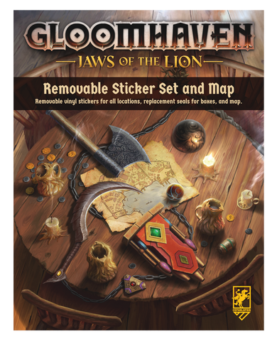 BG Gloomhaven Jaws of the Lion: Removable Sticker Set/Map