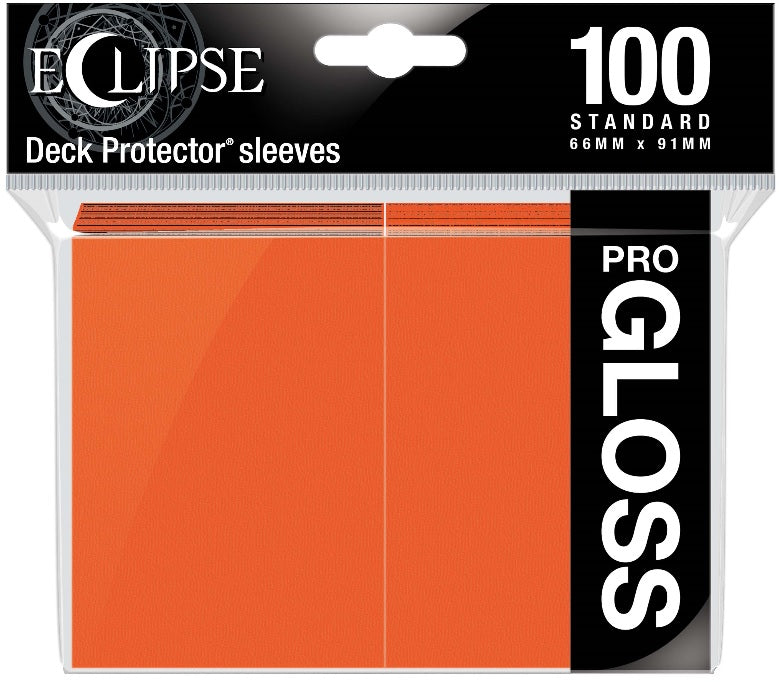 Clearance Card Sleeves UP Eclipse - Pumpkin Orange Gloss (100ct)