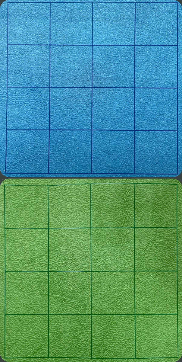 Mat Battlemat Reversible Square 34.5"x48" Blue/Green