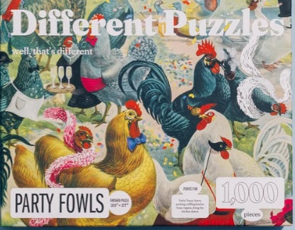 Different Puzzles 1000 Piece Party Fowls