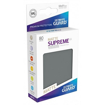Ultimate Guard Sleeves: Supreme UX Matte Dark Grey (80)