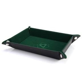 Die Hard Dice Folding Rectangle Tray W/green Velvet