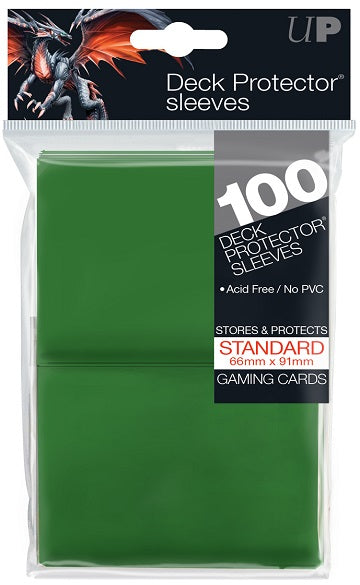 Ultra PRO Sleeves: Deck Protector Solid Green (100)