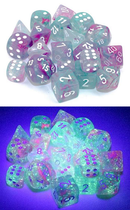 Chessex 36d6 Nebula Wisteria/White Luminary
