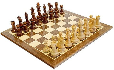 Chess Set - 15" Walnut, Staunton Wooden 11-1415