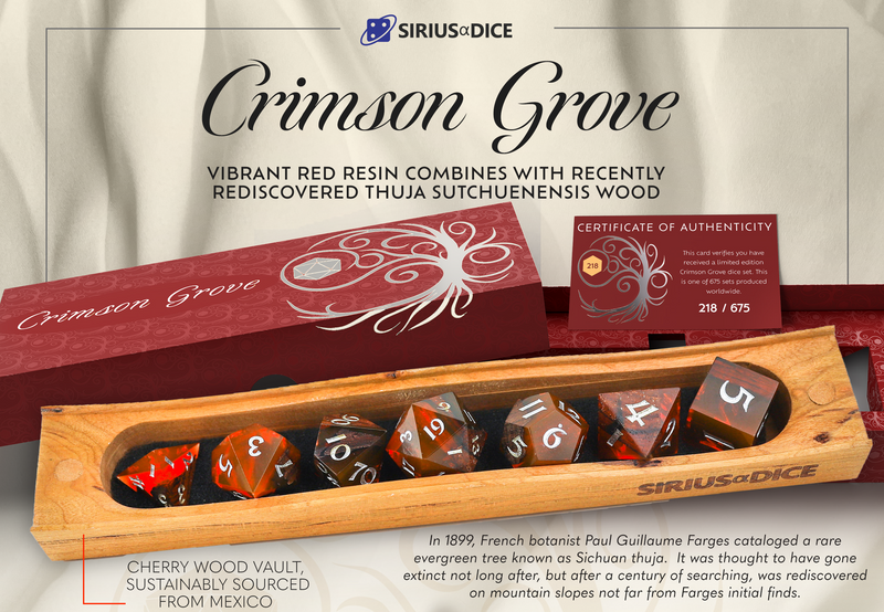 Sirius Dice Crimson Grove Poly Dice Set
